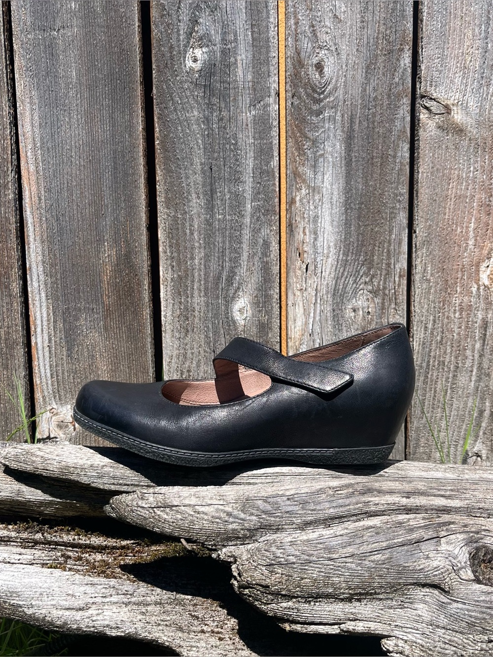 Dansko Lanie Black Burnished Nubuck wedge heels 6907109700 size 40 EU 9/9.5 US - Picture 1 of 17